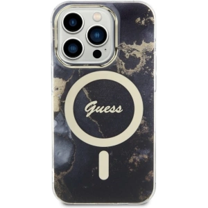 Kup Etui Guess GUHMP14XHTMRSK Apple iPhone 14 Pro Max černý/black hardcase Golden Marble MagSafe - GUE2539 - {ean13} - Sklep Home Screen