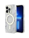 Etui Guess GUHMP14XPCUMAH Apple iPhone 14 Pro Max bílý/white hardcase Marble MagSafe