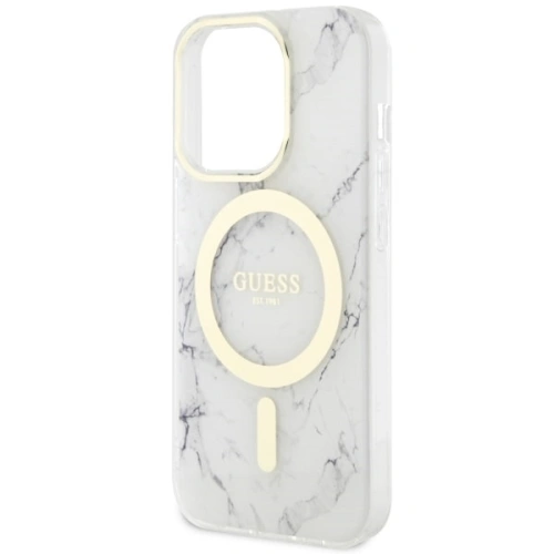 Kup Etui Guess GUHMP14XPCUMAH Apple iPhone 14 Pro Max bílý/white hardcase Marble MagSafe - GUE2541 - {ean13} - Sklep Home Screen