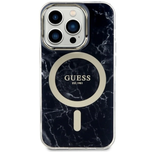 Kup Guess Apple Tasche GUHMP14XPCUMAK iPhone 14 Pro Max schwarz/schwarz Hardcase Marble MagSafe - GUE2542 - {ean13} - Sklep Home Screen