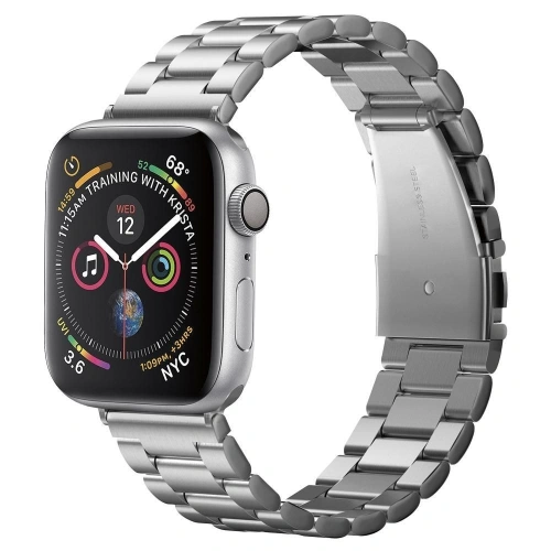 Kup Pasek Spigen Modern Fit Band Apple Watch 4/5/6/7/SE/8/9/Ultra 44/45/49mm Argintiu - SPN781SLV - {ean13} - Sklep Home Screen