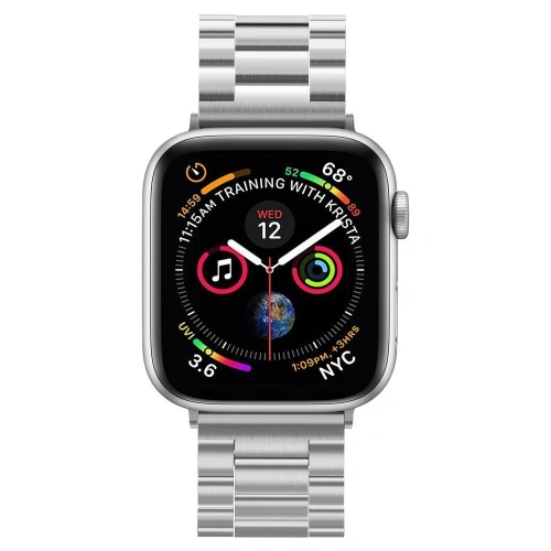 Kup Pasek Spigen Modern Fit Band Apple Watch 4/5/6/7/SE/8/9/Ultra 44/45/49mm Argintiu - SPN781SLV - {ean13} - Sklep Home Screen