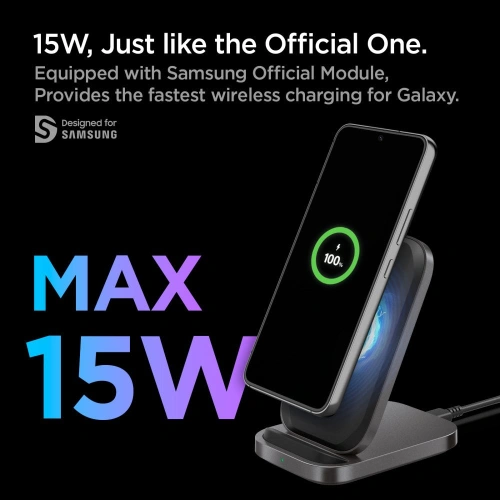 Kup Încărcător wireless Spigen PF2102 ArcField Wireless Charger 15W Negru - SPN2858 - {ean13} - Sklep Home Screen