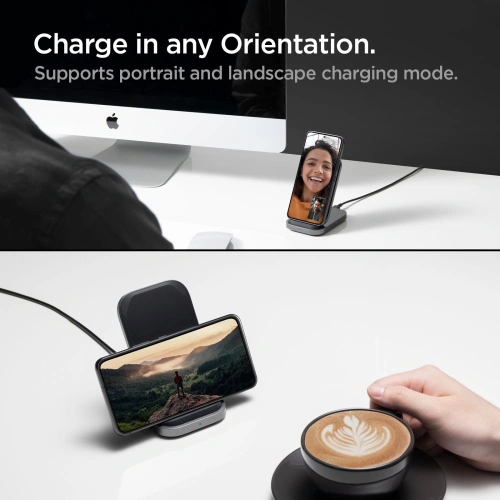 Buy Spigen PF2102 ArcField Wireless Charger 15W Black - SPN2858 - {ean13} - Home Screen Store Europe