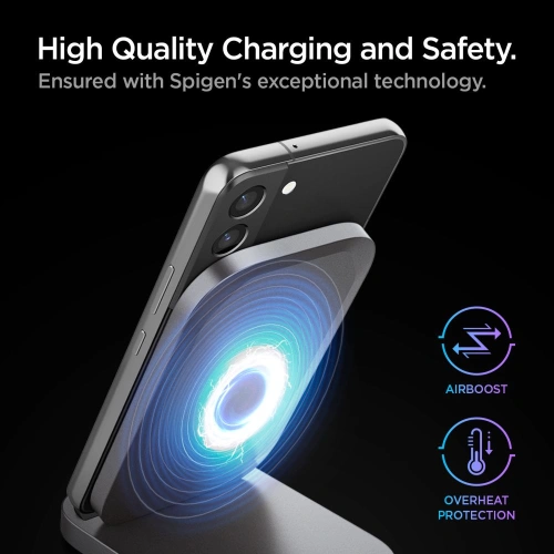 Buy Spigen PF2102 ArcField Wireless Charger 15W Black - SPN2858 - {ean13} - Home Screen Store Europe