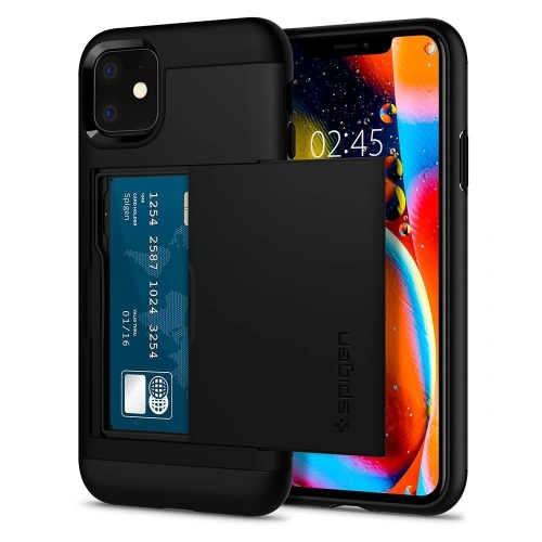 Kup Case Spigen Slim Armor CS Apple iPhone 11 Schwarz - SPN801BLK - {ean13} - Sklep Home Screen