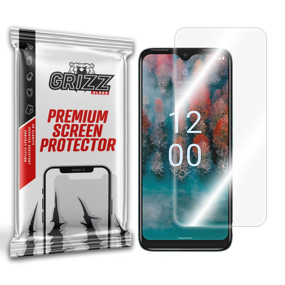 Szkło hybrydowe GrizzGlass HybridGlass do Nokia C12 Pro