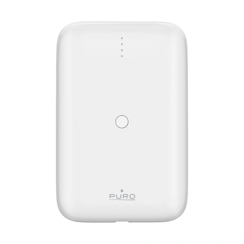 Kup PURO Compact Mini Power Bank 10000 mAh, USB-C & USB-A (fehér) - PUR692 - {ean13} - Sklep Home Screen