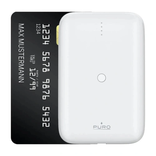 Buy PURO Compact Mini Powerbank 10000 mAh, USB-C & USB-A (white) - PUR692 - {ean13} - Home Screen Store Europe