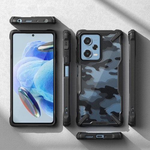 Kup Etui Ringke Fusion-X Design Xiaomi Redmi Note 12 Pro 5G/POCO X5 Pro 5G Camo (Moro) Black - RGK1806 - {ean13} - Sklep Home Screen