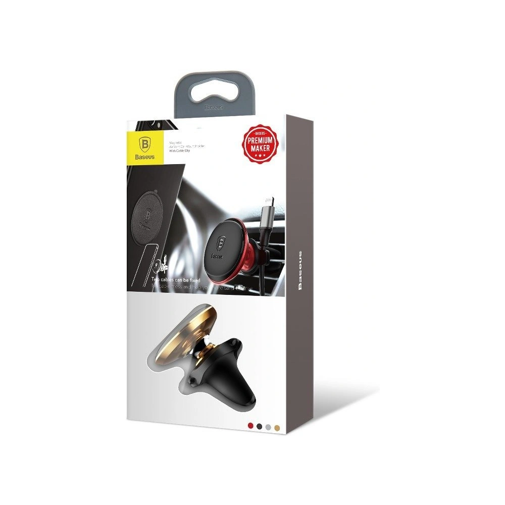Uchwyt samochodowy magnetyczny Baseus Magnetic Air Vent (złoty)