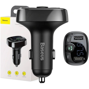 Kup Baseus FM-Transmitter T getippt Bluetooth 2xUSB microSD (schwarz) - BSU4034 - {ean13} - Sklep Home Screen
