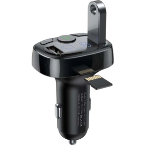Kup Transmiter FM Baseus T typed Bluetooth 2xUSB microSD (czarny) - BSU4034 - {ean13} - Sklep Home Screen