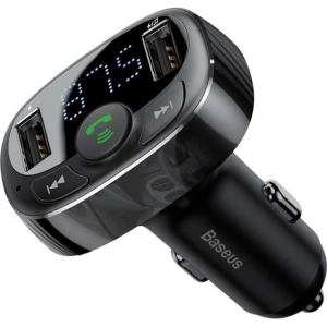 Kup Transmiter FM Baseus T typed Bluetooth 2xUSB microSD (czarny) - BSU4034 - {ean13} - Sklep Home Screen