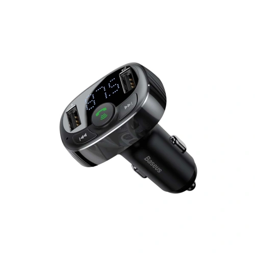 Kup FM adó Baseus T típusú Bluetooth 2xUSB microSD (fekete) - BSU4034 - {ean13} - Sklep Home Screen