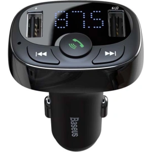 Kup Transmiter FM Baseus T typed Bluetooth 2xUSB microSD (czarny) - BSU4034 - {ean13} - Sklep Home Screen