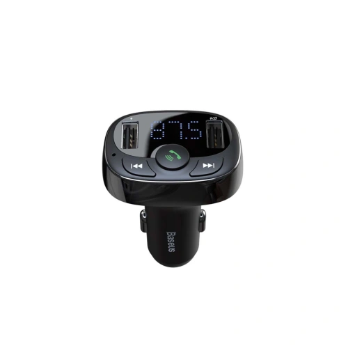 Kup FM adó Baseus T típusú Bluetooth 2xUSB microSD (fekete) - BSU4034 - {ean13} - Sklep Home Screen
