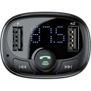 Kup Transmiter FM Baseus T typed Bluetooth 2xUSB microSD (czarny) - BSU4034 - {ean13} - Sklep Home Screen