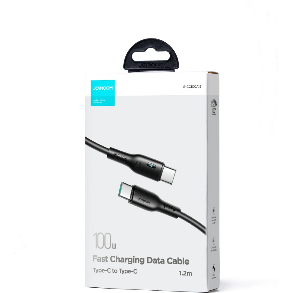 Kabel Joyroom S-CC100A13 USB-C/USB-C 100W 1.2m czarny