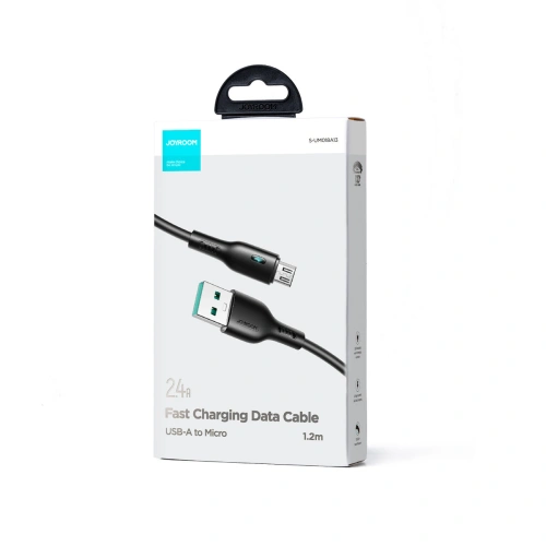 Kup Kabel Joyroom S-UM018A13 USB-A/microUSB 2.4A 1.2m czarny - JYR722 - {ean13} - Sklep Home Screen