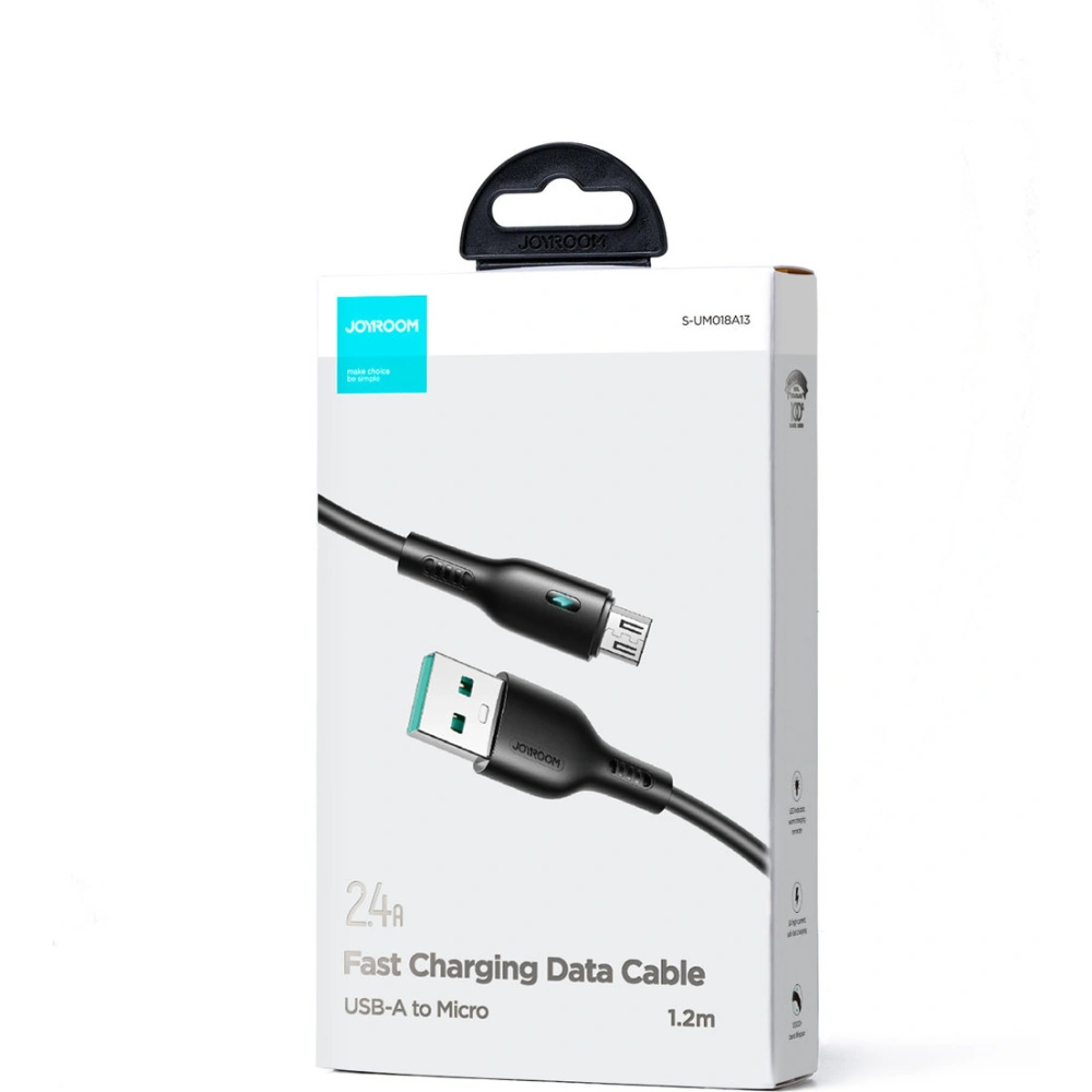 Kabel Joyroom S-UM018A13 USB-A/microUSB 2.4A 1.2m czarny