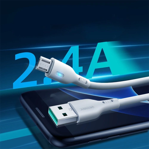 Kup Cablul Joyroom S-UM018A13 USB-A/microUSB 2.4A 1.2m alb - JYR723 - {ean13} - Sklep Home Screen