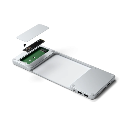 Kup Satechi Apple Docking Station Slim Dock für iMac 24 USB-C (USB-C 10Gb, USBA-A 10Gb, 2x USB-A, micro/SD-Kartenleser (silber) - STH1 - {ean13} - Sklep Home Screen