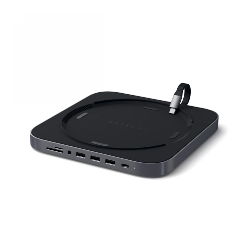 Kup Satechi Apple Standfuß Aluminium Hub für Mac mini Hub USB-C (USB-C, 3x USB-A, micro/SD-Kartenleser, Klinkenanschluss) (spacegrau) - STH2 - {ean13} - Sklep Home Screen