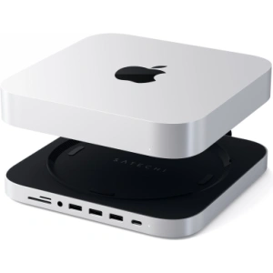 Kup Satechi Apple Standfuß Aluminium Hub für Mac mini Hub USB-C (USB-C, 3x USB-A, micro/SD-Kartenleser, Klinkenanschluss) (silber) - STH3 - {ean13} - Sklep Home Screen