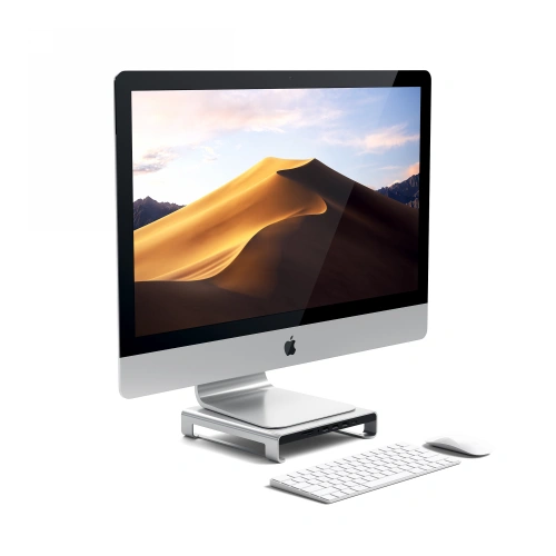 Kup Satechi Apple Standfuß Aluminium Hub für iMac USB-C (USB-C, 3x USB-A, micro/SD-Kartenleser, Klinkenanschluss) (silber) - STH5 - {ean13} - Sklep Home Screen