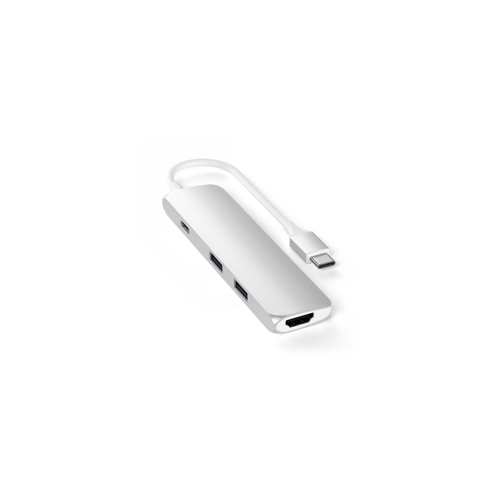 Adapter HUB Satechi Aluminium Adapter Slim USB-C (USB-C, 4K HDMI, 2x USB-A) (silver)