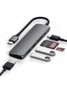 Kup Adaptér HUB Satechi Aluminium Adapter Slim v2 USB-C (USB-C, 2x USB-A, 4K HDMI, čtečka karet) (space gray) - STH11 - {ean13} - Sklep Home Screen