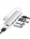 Kup Satechi Adapter HUB Aluminium Slim Adapter v2 USB-C (USB-C, 2x USB-A, 4K HDMI, Kartenleser) (silber) - STH12 - {ean13} - Sklep Home Screen