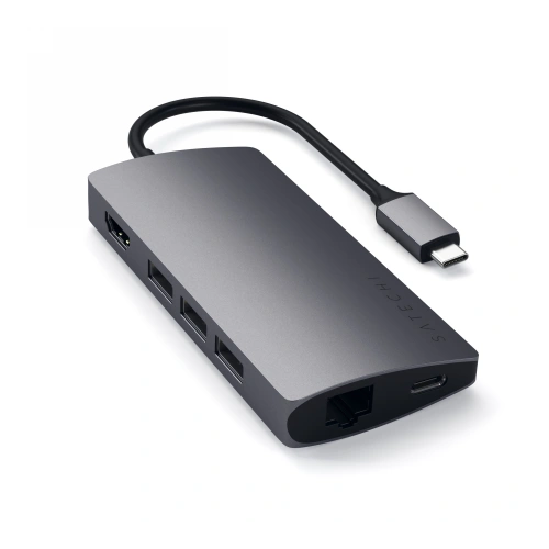Kup Satechi Adapter HUB Aluminium V2 USB-C Adapter (USB-C, 3x USB-A, 4K HDMI, Kartenleser) (spacegrau) - STH16 - {ean13} - Sklep Home Screen
