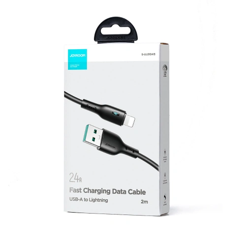 Buy Joyroom S-UL012A13 USB-A/Lightning Cable 2.4A 2m black - JYR728 - {ean13} - Home Screen Store Europe