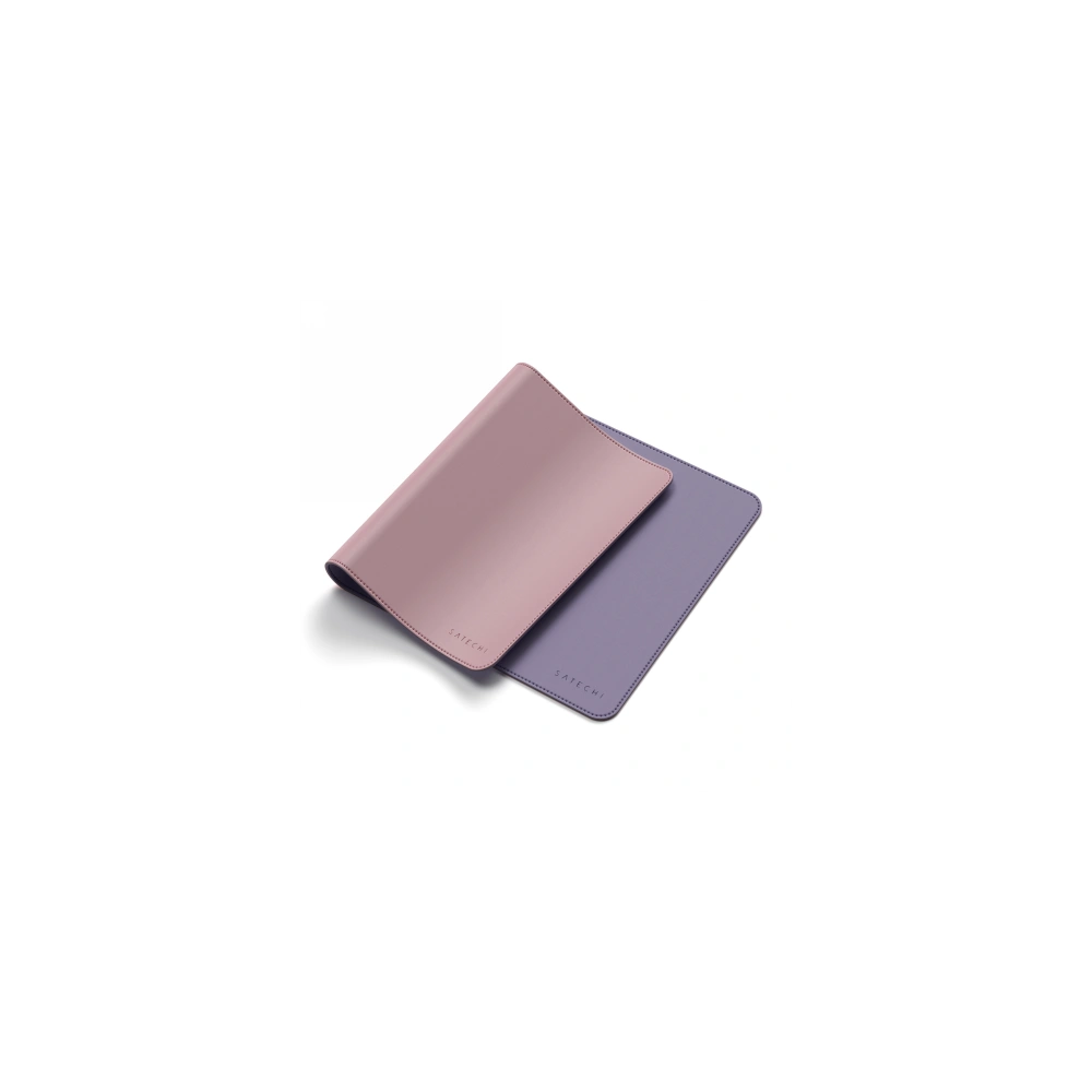 Podkładka pod mysz Satechi Dual Eco Leather Desk dwustronna, eko skóra (pink/purple)