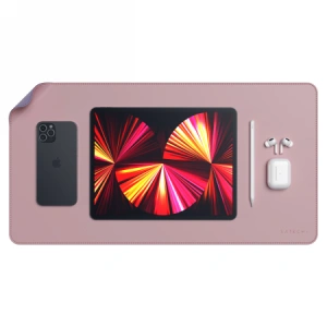 Kup Podkładka pod mysz Satechi Dual Eco Leather Desk dwustronna, eko skóra (pink/purple) - STH17 - {ean13} - Sklep Home Screen