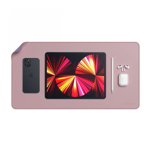 Kup Podkładka pod mysz Satechi Dual Eco Leather Desk dwustronna, eko skóra (pink/purple) - STH17 - {ean13} - Sklep Home Screen