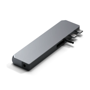 Kup Adaptor HUB Satechi Pro Hub Max USB-C pentru MacBook (2x USB-C, USB-A, 4K HDMI, cititor de carduri micro/SD, Ethernet) (space gray) - STH18 - {ean13} - Sklep Home Screen