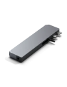 Satechi Adapter HUB Pro Hub Max USB-C an MacBook (2x USB-C, USB-A, 4K HDMI, micro/SD Kartenleser, Ethernet) (spacegrau)