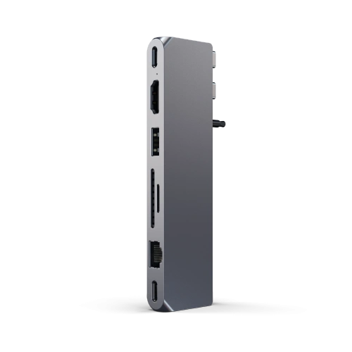 Kup Satechi Adapter HUB Pro Hub Max USB-C an MacBook (2x USB-C, USB-A, 4K HDMI, micro/SD Kartenleser, Ethernet) (spacegrau) - STH18 - {ean13} - Sklep Home Screen
