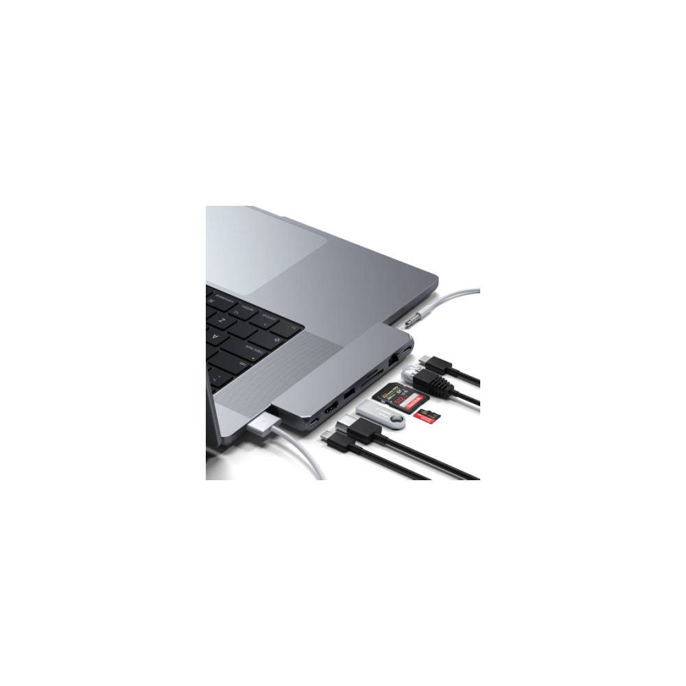 Adapter HUB Satechi Pro Hub Max USBC do MacBook (2x USBC, USBA, 4K