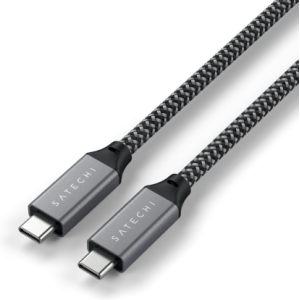 Buy Satechi USB4 USB-C/USB-C Cable 100W 80cm Space Gray - STH19 - {ean13} - Home Screen Store Europe