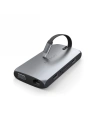 Satechi Adapter HUB On-the-Go Multiport USB-C (USB-C PD, 2x USB-A, HDMI 4K, VGA, Ethernet, Kartenleser) (spacegrau)