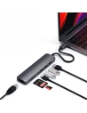 Kup Satechi Adapter HUB Slim Multiport USB-C (USB-C PD, 2x USB-A, HDMI 4K, Ethernet, micro/SD-Kartenleser) (spacegrau) - STH25 - {ean13} - Sklep Home Screen