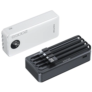 Kup Powerbank AWEI P134K 20000mAh czarny/black wyświetlacz + kable USB/PD/Lightning/microUSB - AWEI132 - {ean13} - Sklep Home Screen