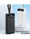 Buy AWEI P140K Powerbank 30000mAh 22.5W black 3xUSB/PD/Lightning Display + LED Light - AWEI133 - {ean13} - Home Screen Store Europe