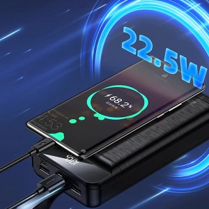 Kup Powerbank AWEI P140K 30000mAh 22.5W czarny/black 3xUSB/PD/Lightning wyświetlacz + lampka LED - AWEI133 - {ean13} - Sklep Home Screen