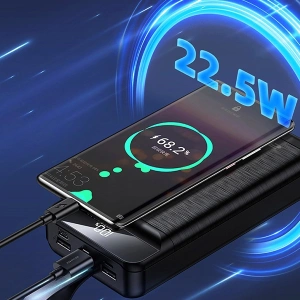 Kup Powerbank AWEI P141K 40000mAh 22.5W czarny/black 3xUSB/PD/Lightning wyświetlacz + lampka LED - AWEI134 - {ean13} - Sklep Home Screen