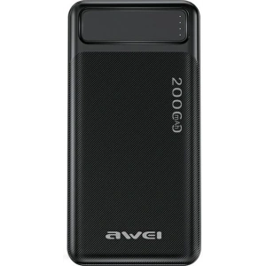 Kup Powerbank AWEI P6K 20000mAh czarny/black 2xUSB/PD/microUSB - AWEI140 - {ean13} - Sklep Home Screen